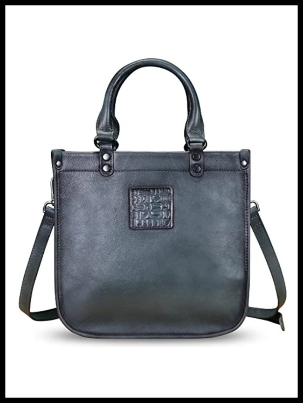 Genuine Leather Satchel Handbag Vintage Tote Shoulder Crossbody Purse